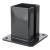 Ocelová patka pro plotový sloupek 100×100 mm – montážní patka grafit RAL 7016 000-792 (1)