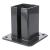 Ocelová patka pro plotový sloupek 100×100 mm – montážní patka grafit RAL 7016 000-792 (2)