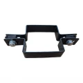 Objímka panelová plotová průběžná 80×80 mm černá RAL 9005 – kompletní sada 001-616 (2)