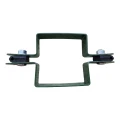 Objímka na panelové oplocení průběžná čtvercová 80×80 mm zelená RAL 6005 001-614 (2)
