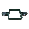 Objímka na panelové oplocení průběžná čtvercová 80×80 mm zelená RAL 6005 001-614 (3)