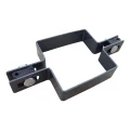 Objímka plotová panelová průběžná 80×80 mm grafitová RAL 7016 – kompletní sada 001-611 (1)