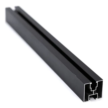Montážní profil PV hliníkový 40×40 mm eloxovaný černý – lišta 625 cm na šrouby M10 PV-01-02-AN (1)