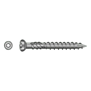 TOBSTEEL terasový vrut Quadra-Speed ART. 9001 nerezová ocel A2 TX25 5,0×50 mm – karton 100 ks