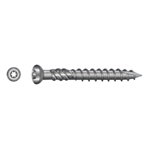 TOBSTEEL terasový vrut Quadra-Speed ART. 9001 nerezová ocel A2 TX25 5,0×60 mm – karton 100 ks