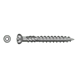 TOBSTEEL terasový vrut Quadra-Speed ART. 9001 nerezová ocel A2 TX25 5,0×80 mm – karton 100 ks