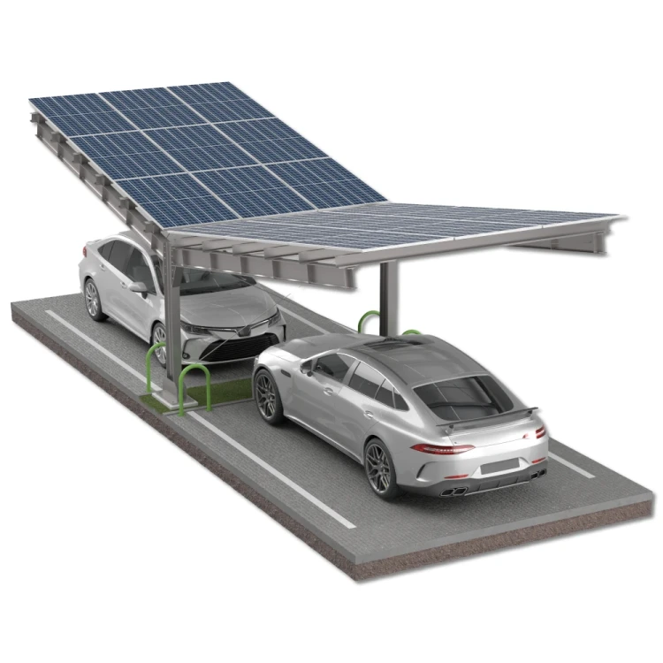 Přístřešek pro auto Fotovoltaická bouda pro 2 vozidla T 11,4m x 3,3m Carport GPV-101-08