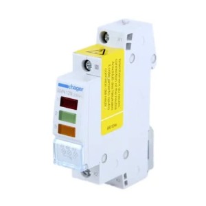 Hager LED signální světlo trojité červené zelené a oranžové 230V AC IP20