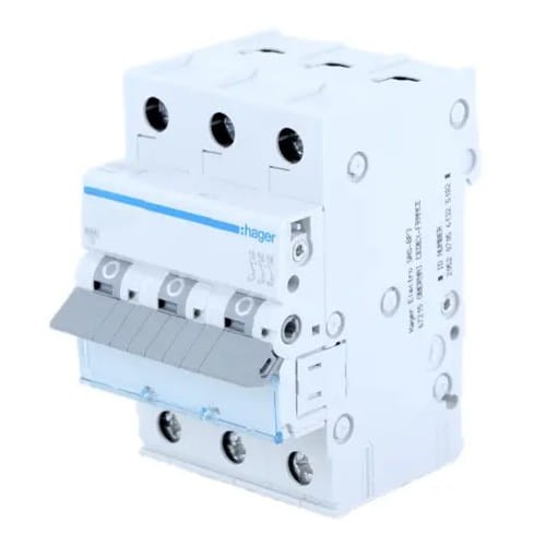 Hager Nadproudový jistič C 25A 3P 6kA GPV-401-59