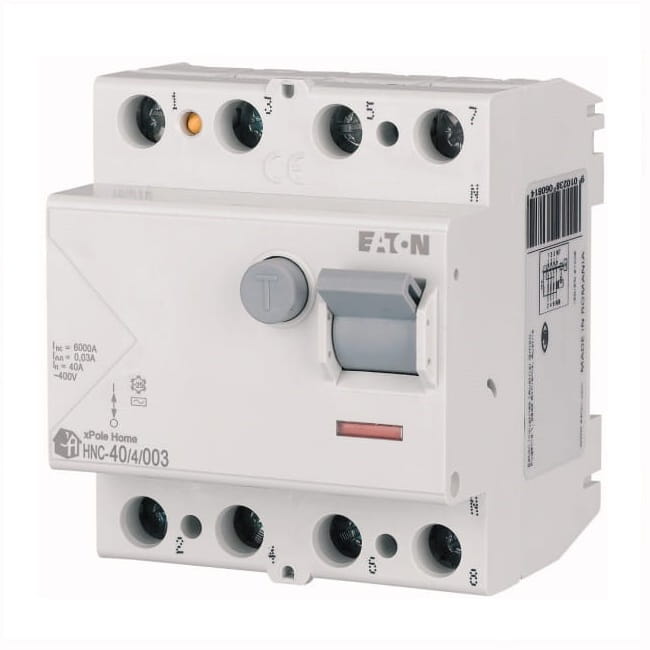 Eaton Zbytkový proudový jistič 4P 40A 6kA 30mA typ AC GPV-401-62