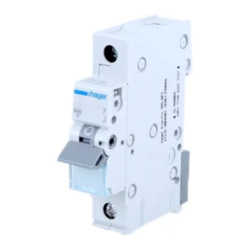 Hager Nadproudový jistič B 6A 1P 6kA GPV-401-65