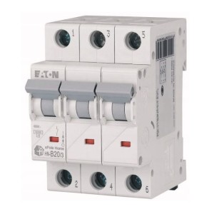 Eaton Nadproudový jistič B 20A 3P 6kA