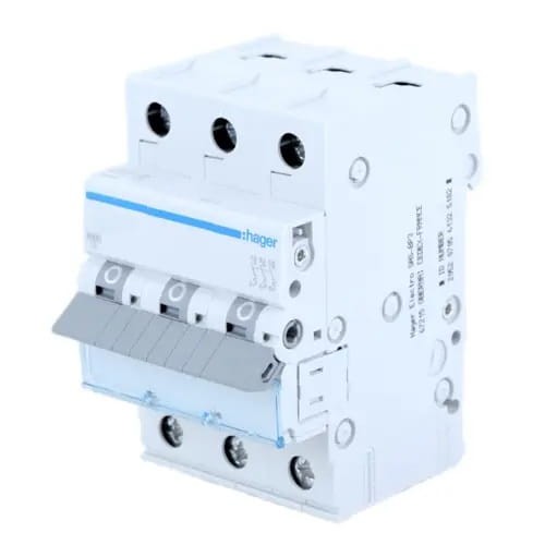 Hager Nadproudový jistič B 25A 3P 6kA GPV-401-72