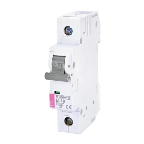 ETI Nadproudový jistič B 10A 1P 6kA GPV-401-78