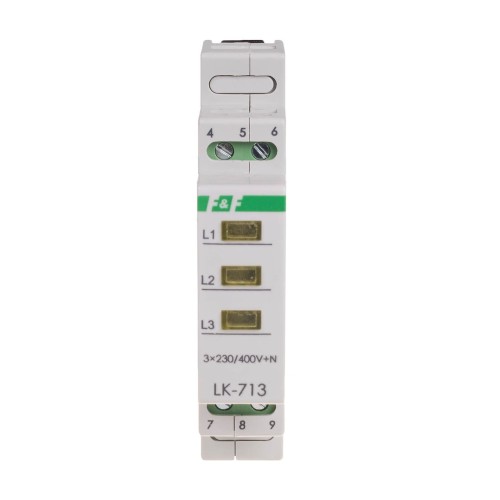 F&F Filipowski Kontrolní světlo 3×230 V+N 3xLED 3 barvy GPV-401-82