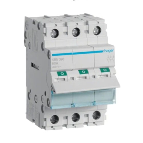 Hager Odpojovač izolačního spínače 3-fázový 3P 100A 400V AC GPV-401-85