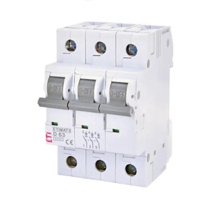 ETI Nadproudový jistič B 25A 3P 6kA