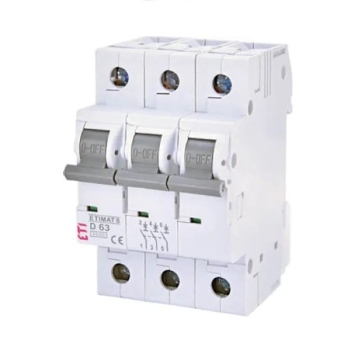 ETI Nadproudový jistič B 25A 3P 6kA GPV-401-125