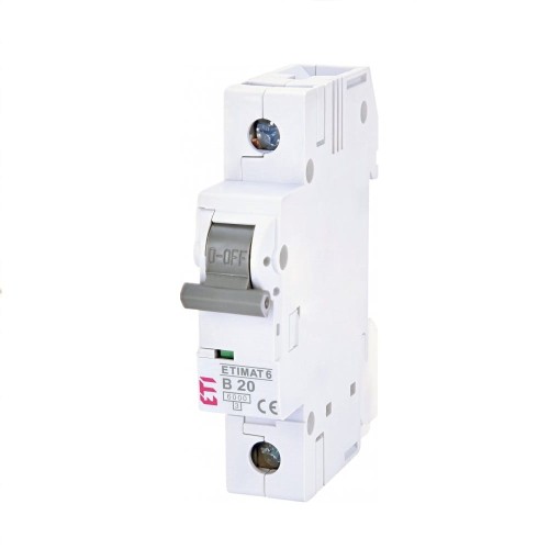 ETI Nadproudový jistič B 20A 1P 6kA GPV-401-126