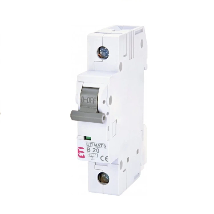 ETI Nadproudový jistič B 20A 1P 6kA GPV-401-126