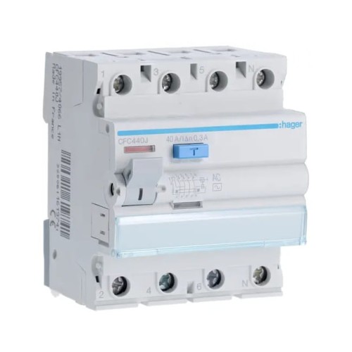 Zbytkový proudový jistič 4P 25A 30mA typ AC IDK-25-4-30-AC A9Z05425 SCHNEIDER ELECTRIC GPV-401-143