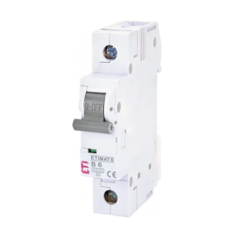 ETI Nadproudový jistič B 6A 1P 6kA GPV-401-160