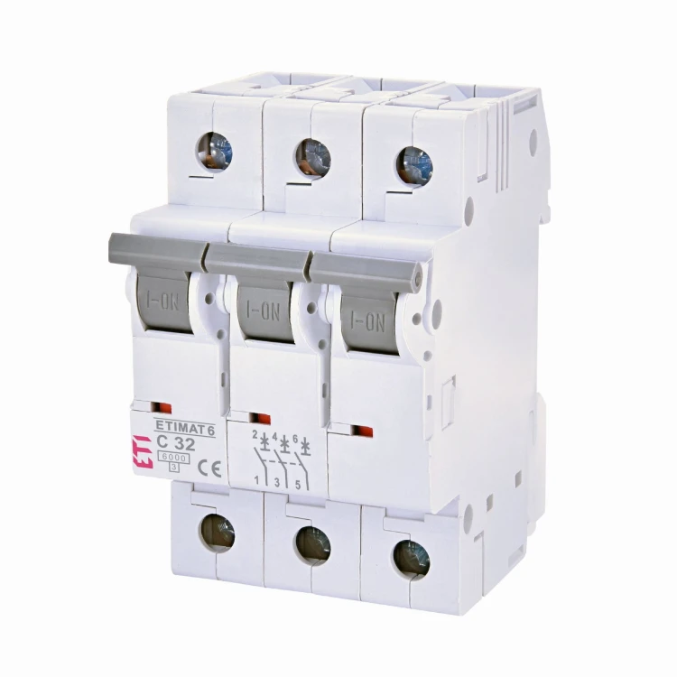 ETI Nadproudový jistič C 32A 3P 6kA GPV-401-163