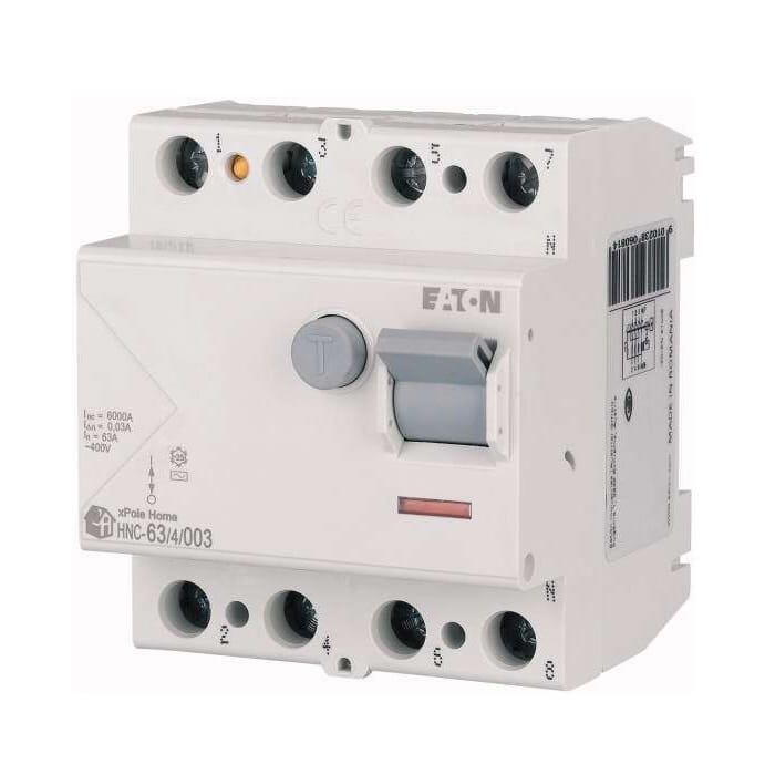 Eaton Zbytkový proudový jistič 4P 63A 6kA 30mA typ AC GPV-401-165