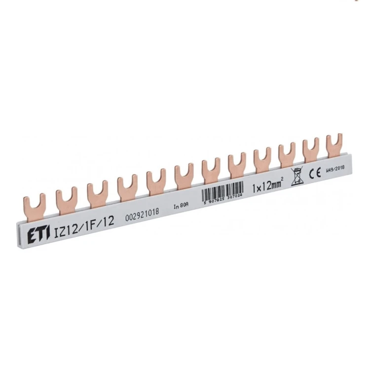 ETI Izolovaná sběrnicová lišta IZ12 1F 12 80A GPV-401-174