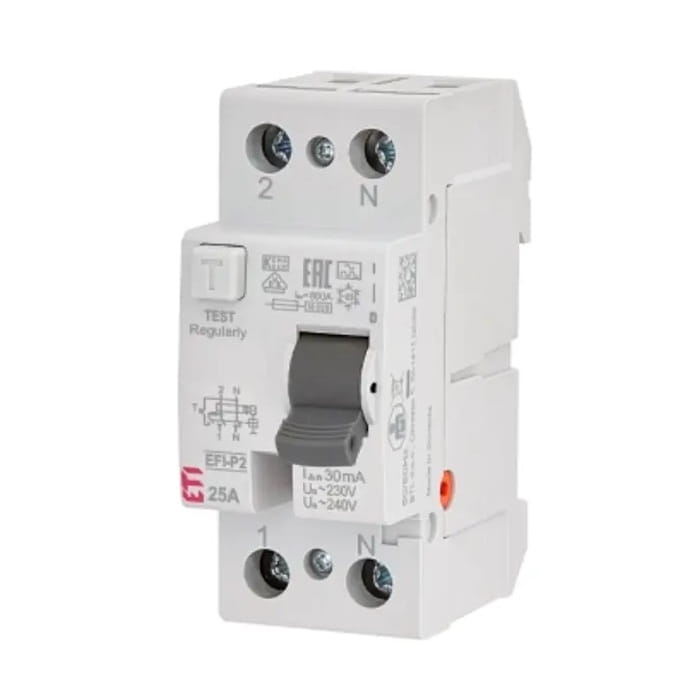 ETI Zbytkový proudový jistič 2P 40A 30mA typ AC GPV-401-177