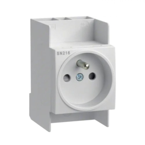 Hager Zásuvka na DIN lištu 10-16A 250V s uzemňovacím kolíkem GPV-401-193