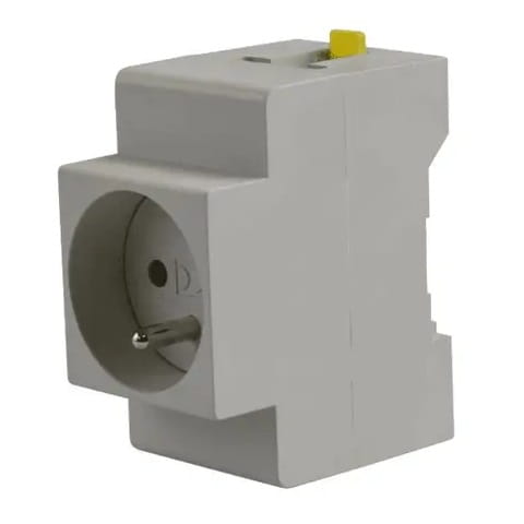 Pawbol Zásuvka s uzemněním na lištu TH M.06-16A/250V GPV-401-218