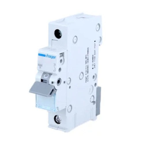 Hager Nadproudový jistič C 2A 1P 6kA GPV-401-231