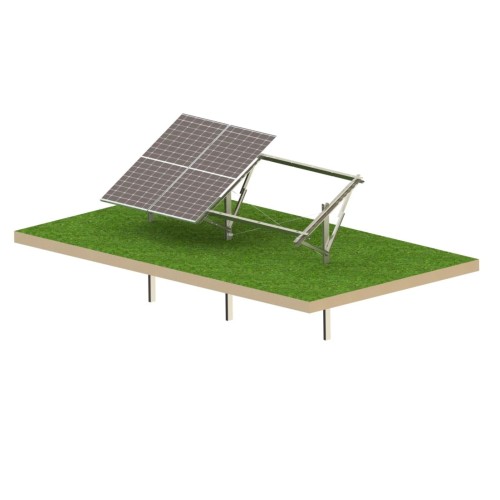 Pozemní fotovoltaická konstrukce Strong 4 panely - Systém montáže T1V GPV-KN1-S4