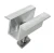 Středová svorka H25 L50 surová s šroubem M8x20 a vložkou pro panely 30 mm PV-04-16