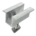 Středová svorka H25 L50 surová s šroubem M8x25 a vložkou pro panely 35 mm PV-04-17