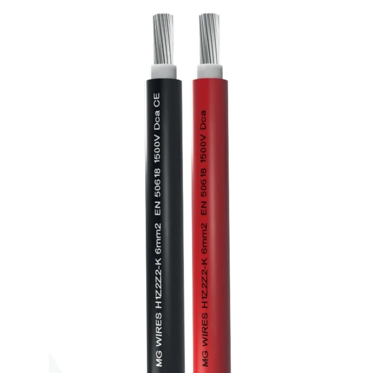 DC Solární Kabel 1x4mm2 Černé MG Wires Třída D - CPR PV-200-dc1x4-01