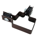 Rohová příchytka pro plotové panely 40x60 mm hnědá