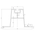 Trapézový můstek 33cm H-60 z EPDM pro střechy z trapézového plechu PV-02-02 (2)