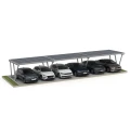 Přístřešek pro auto Fotovoltaická bouda VICA pro 6 vozidla Carport 3x2 moduly GPV-105-06
