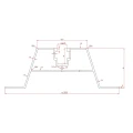 Trapézový můstek 60cm H-40 z EPDM pro střechy z trapézového plechu PV-02-03-03 (2)