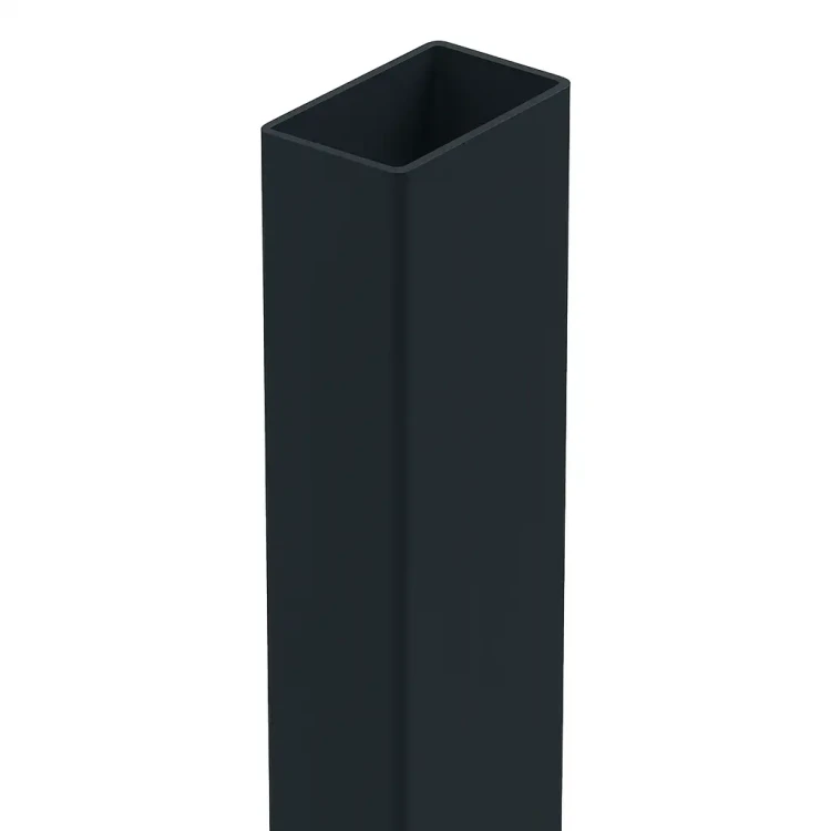 Plotový sloupek 60x40x1,2 mm, délka 2,4 m, RAL 9005 GPV-700-72 (2)