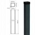 Plotový sloupek 80x80x2 mm, délka 2,4 m, antracitově šedý GPV-700-73 (3)