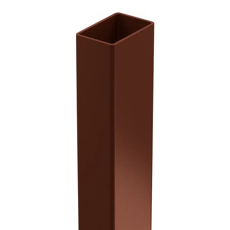 Plotový sloupek 60x40x1,2 mm, délka 2,4 m, hnědý GPV-700-68 (2)