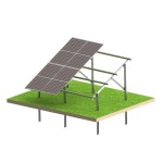 Solární KIT N2V Ultra Strong – pozemní konstrukce PV pro 8 panelů
