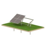 Solární KIT T1V Ultra Strong – pozemní konstrukce PV pro 4 panely