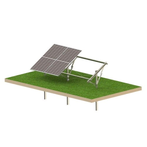Pozemní fotovoltaická konstrukce Ultra Strong 4 panely - Systém montáže T1V GPV-T1V-US4 (1)