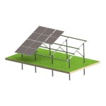 Solární KIT N2V Strong – pozemní konstrukce PV pro 12 panelů