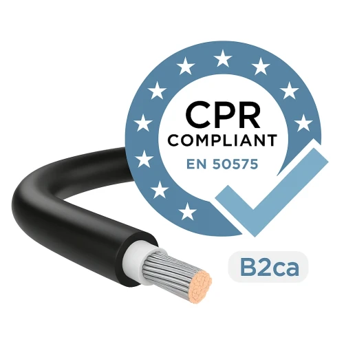 Kabel pro fotovoltaické instalace H1Z2Z2-K třída B2 (CPR) Černý 6mm NEHOŘLAVÝ 000-117 (2)