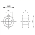 Šestihranná matice M6 DIN 934 A4-80 000-060 (2)